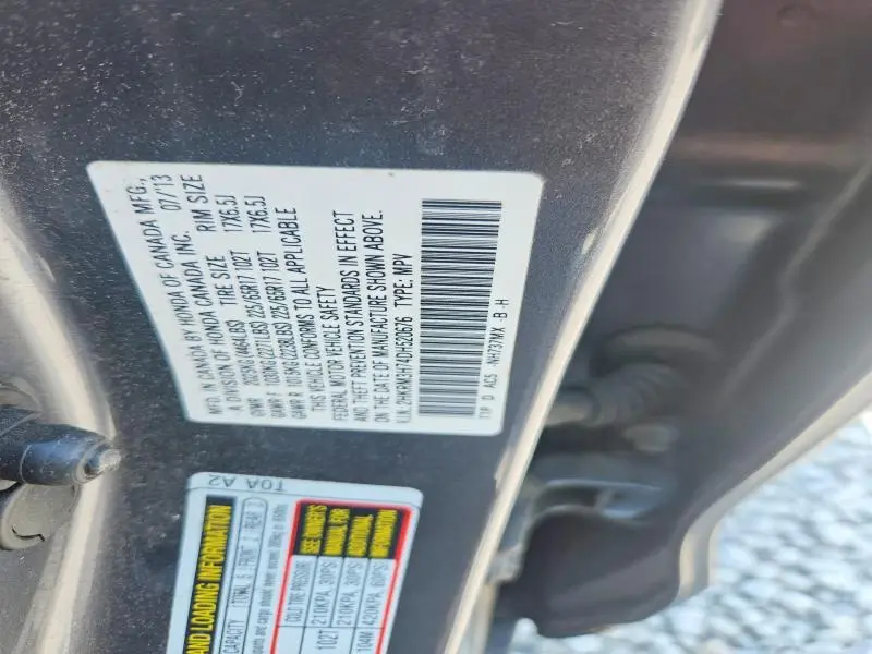 2013 HONDA CR-V EXL  
