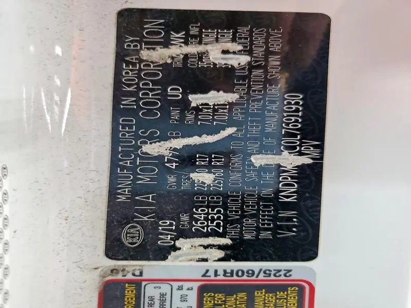 2020 KIA SPORTAGE LX  