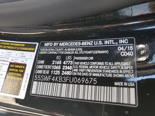 2015 MERCEDES-BENZ C 300 4MATIC  