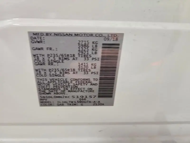 2019 INFINITI QX60 LUXE  