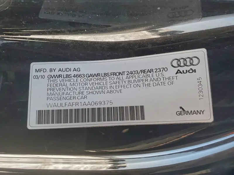 2010 AUDI A5 PREMIUM PLUS  