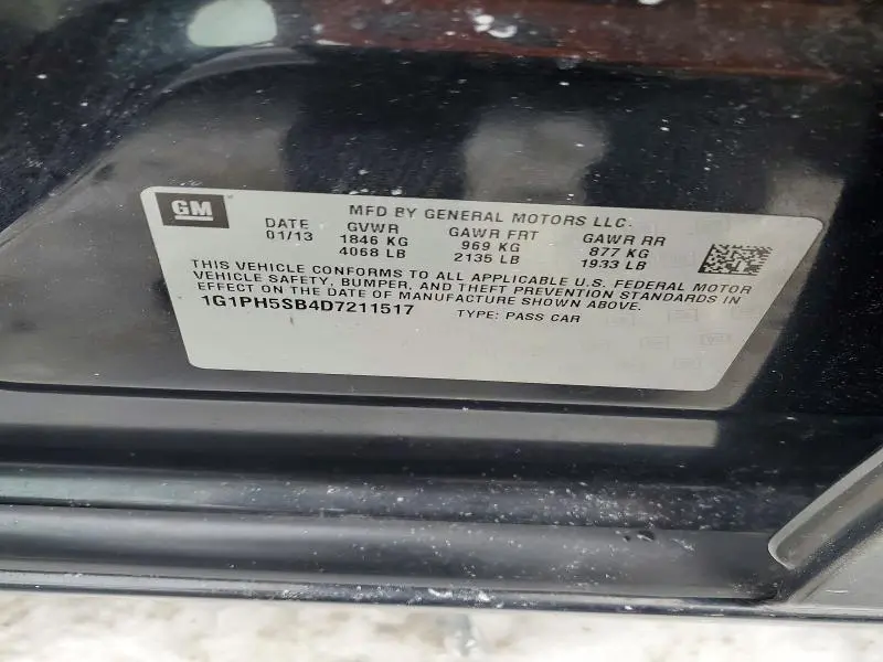 2013 CHEVROLET CRUZE ECO  