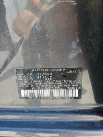 2023 SUBARU IMPREZA   