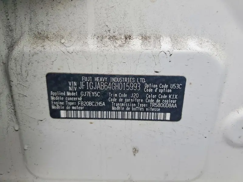 2016 SUBARU IMPREZA PREMIUM  