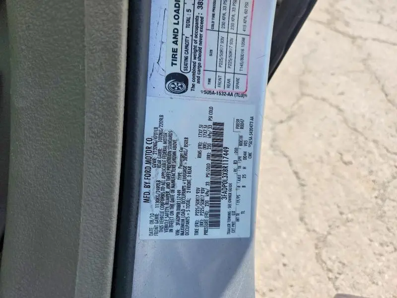 2011 FORD FUSION HYBRID  