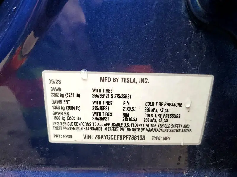 2023 TESLA MODEL Y   
