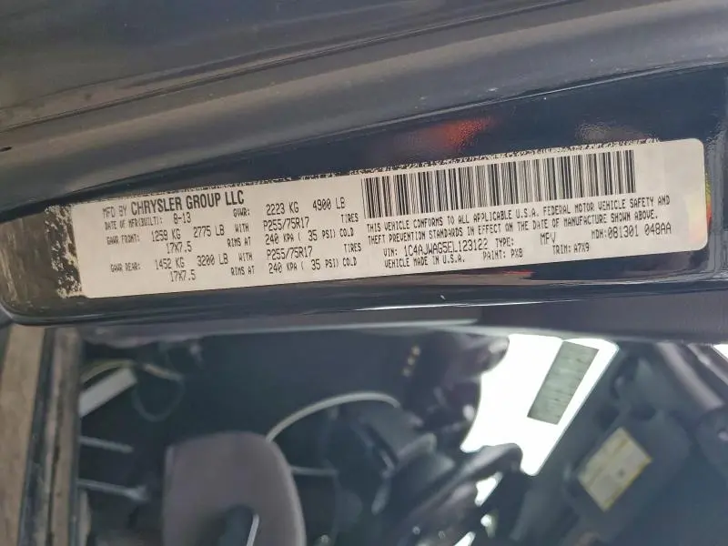 2014 JEEP WRANGLER SPORT  