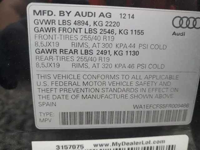 2015 AUDI Q3 PREMIUM PLUS  