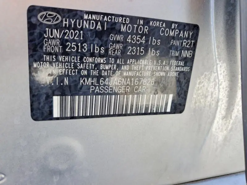 2022 HYUNDAI SONATA SEL  