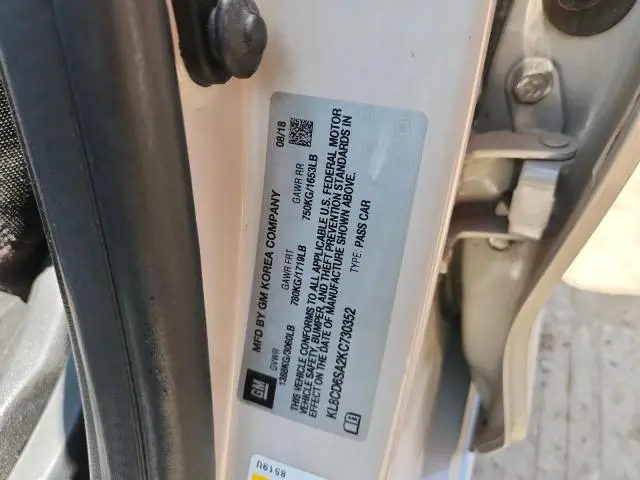 2019 CHEVROLET SPARK 1LT  