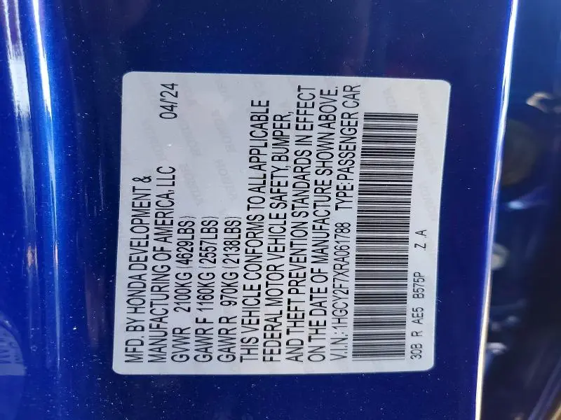 2024 HONDA ACCORD HYBRID SPORT-L  