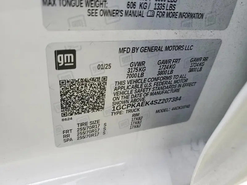 2025 CHEVROLET SILVERADO K1500  