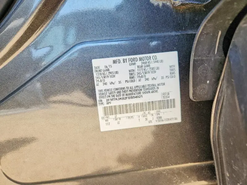 2015 FORD EDGE TITANIUM  