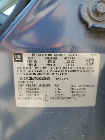 2011 GMC TERRAIN SLE  