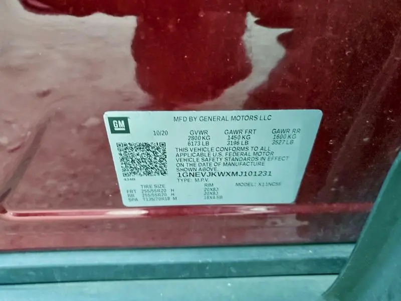 2021 CHEVROLET TRAVERSE RS  