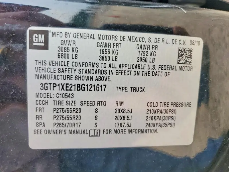 2011 GMC SIERRA C1500 DENALI  