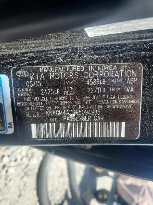 2016 KIA OPTIMA HYBRID  
