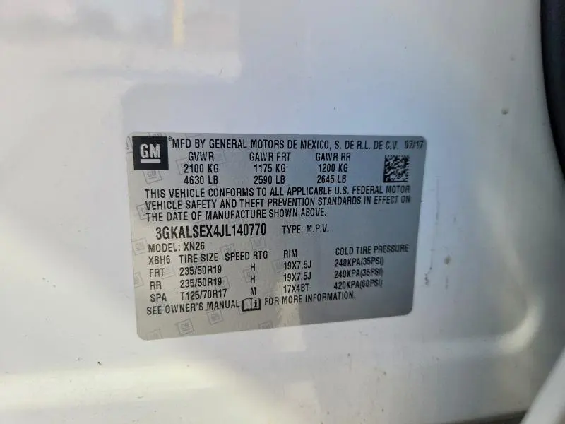 2018 GMC TERRAIN DENALI  