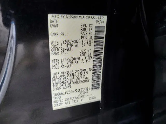 2016 NISSAN TITAN XD SL  