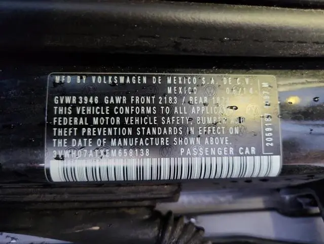 2014 VOLKSWAGEN BEETLE TURBO  