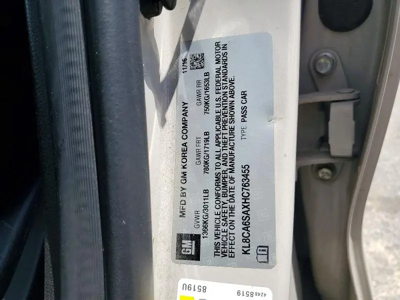 2017 CHEVROLET SPARK LS  