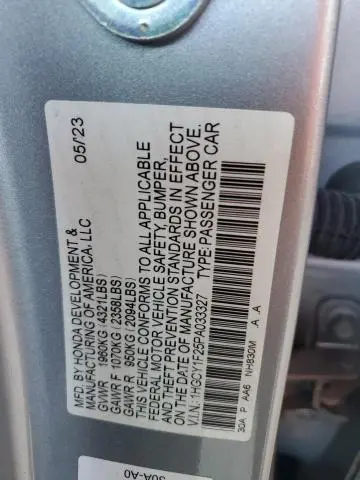 2023 HONDA ACCORD LX  
