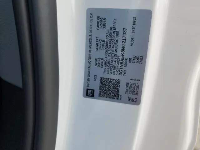 2022 GMC SIERRA LIMITED C1500  