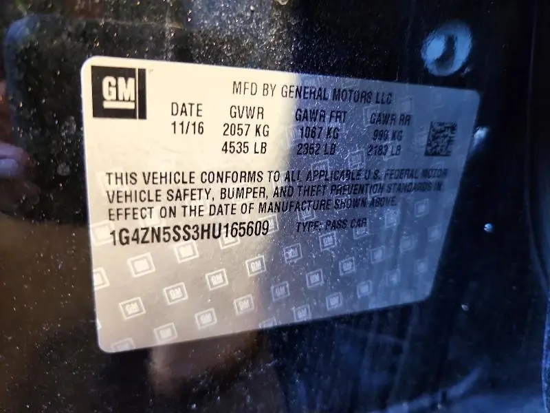 2017 BUICK LACROSSE PREFERRED  