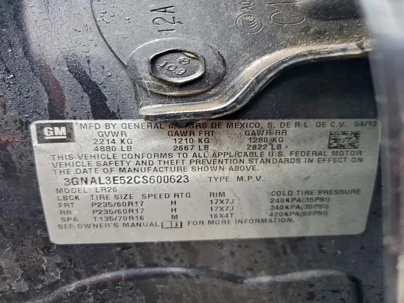 2013 CHEVROLET CAPTIVA   