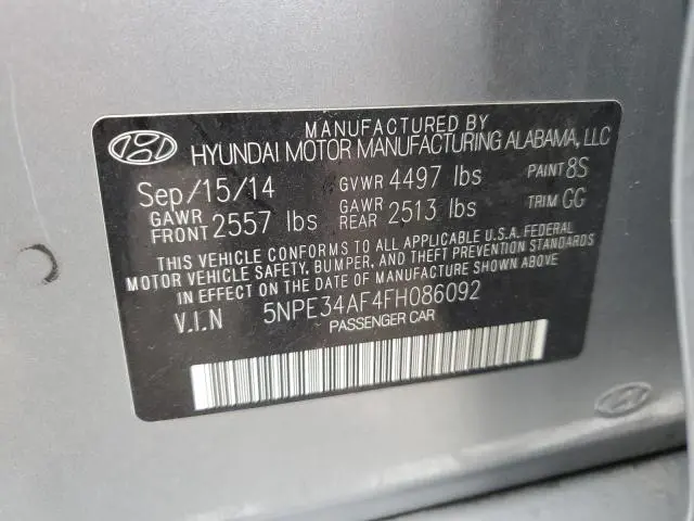 2015 HYUNDAI SONATA SPORT