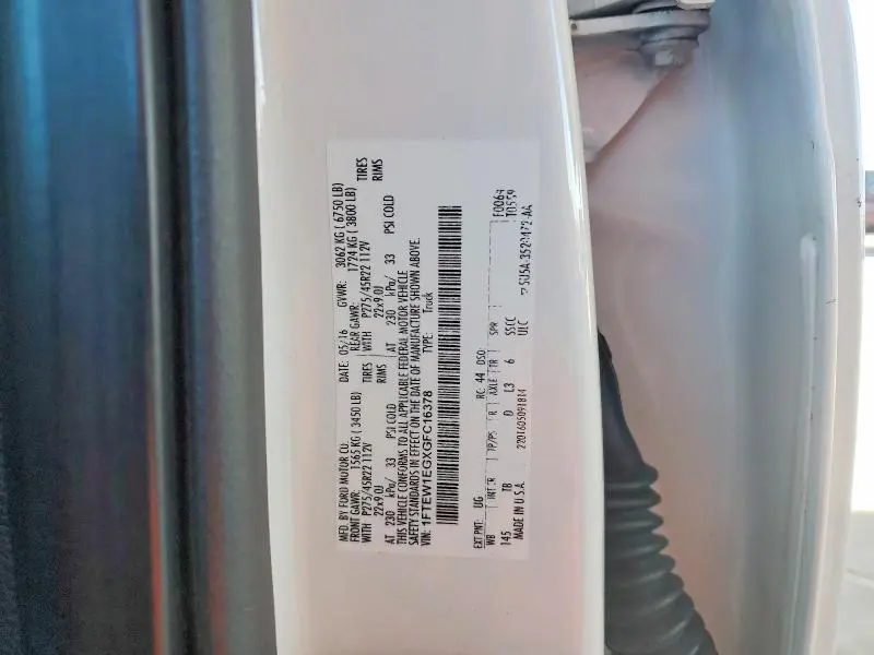 2016 FORD F150 SUPERCREW  