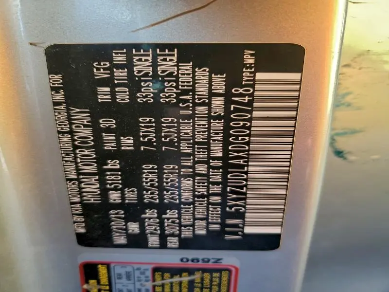 2013 HYUNDAI SANTA FE SPORT   