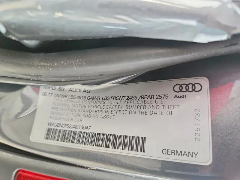 2018 AUDI A5 PREMIUM PLUS  