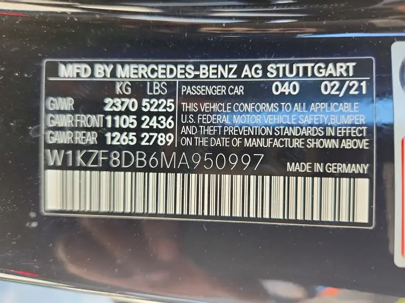 2021 MERCEDES-BENZ E 350  