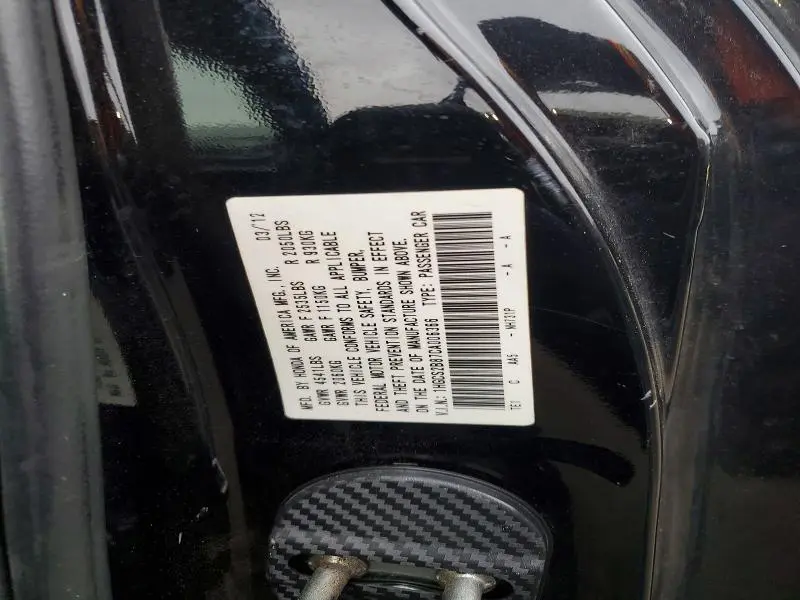 2012 HONDA ACCORD EXL  