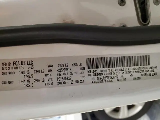 2015 JEEP PATRIOT SPORT  