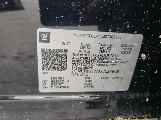 2018 CHEVROLET TRAVERSE PREMIER  
