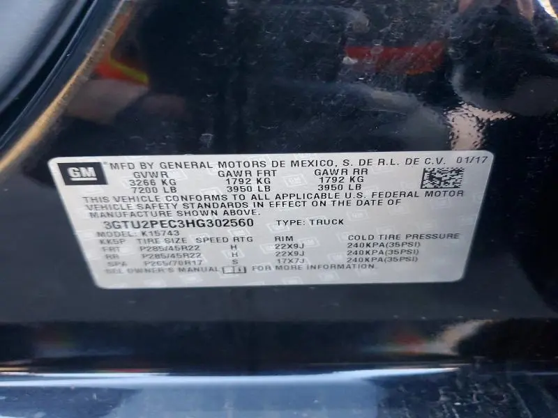 2017 GMC SIERRA K1500 DENALI  