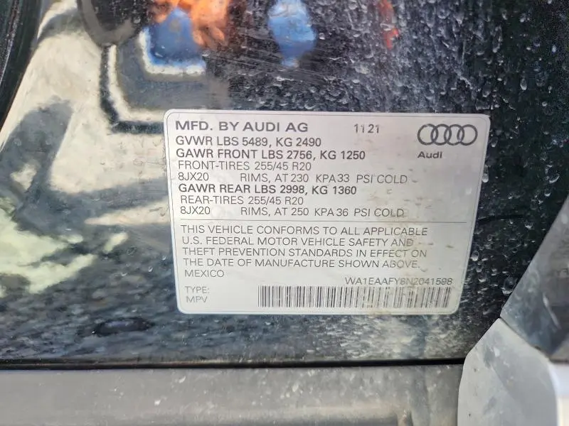 2022 AUDI Q5 PREMIUM PLUS 45  