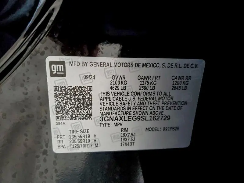 2025 CHEVROLET EQUINOX RS  