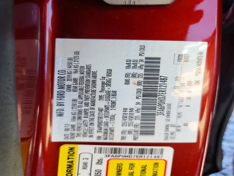 2014 FORD FUSION SE  