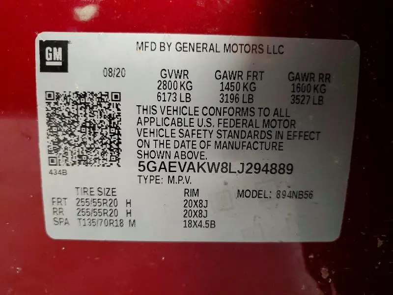 2020 BUICK ENCLAVE ESSENCE  