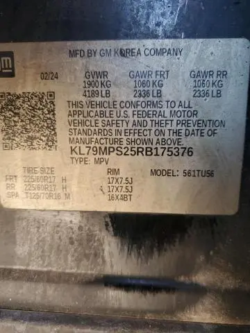 2024 CHEVROLET TRAILBLAZER LT  