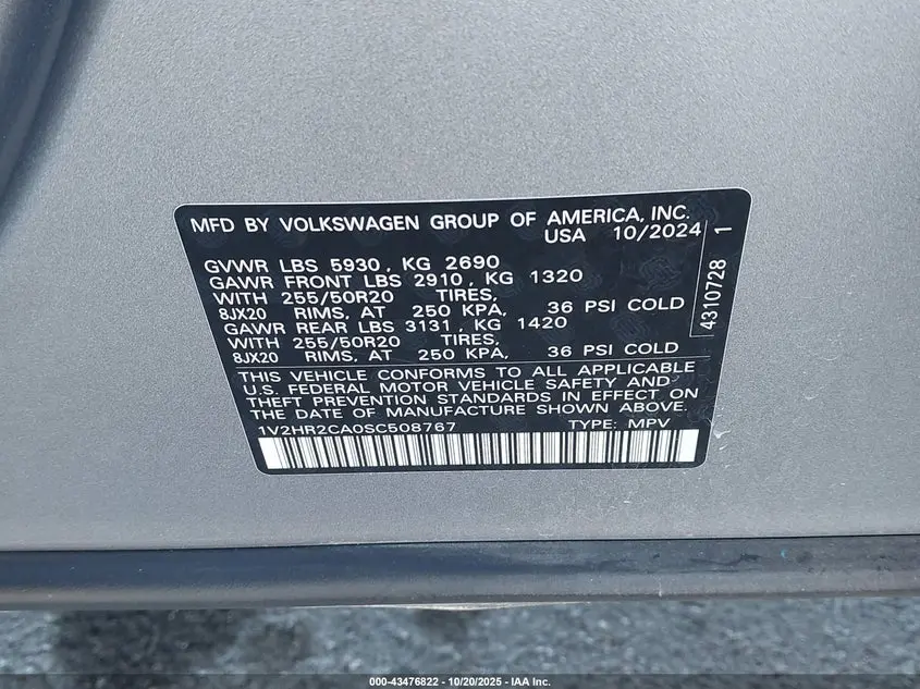 2025 VOLKSWAGEN ATLAS 2.0T SE W/TECHNOLOGY