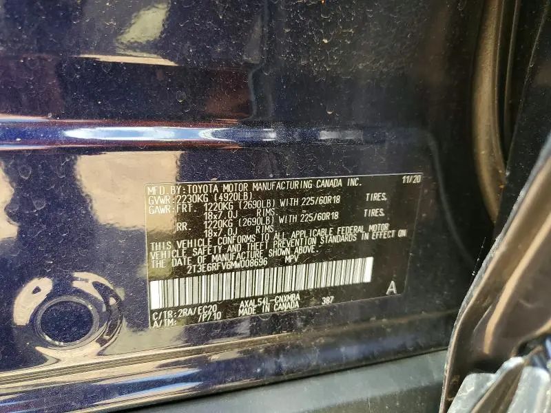 2021 TOYOTA RAV4 XSE  