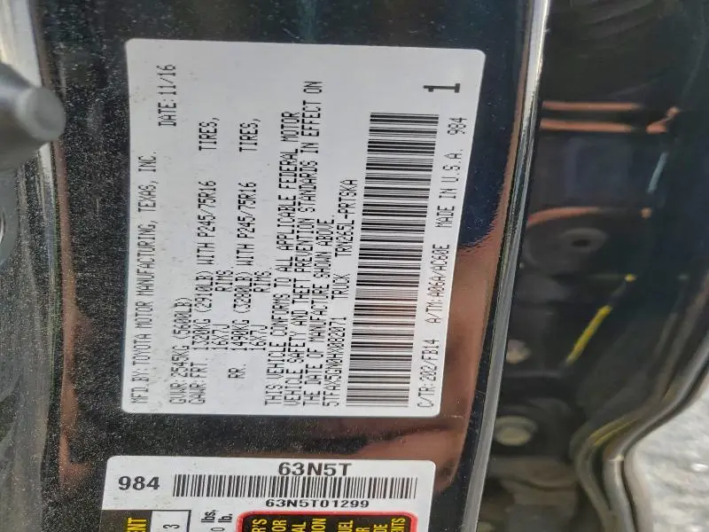 2017 TOYOTA TACOMA DOUBLE CAB  