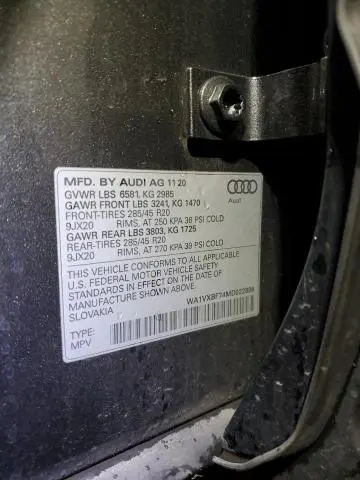 2021 AUDI Q7 PRESTIGE  