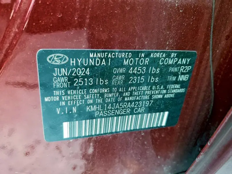 2024 HYUNDAI SONATA SEL  