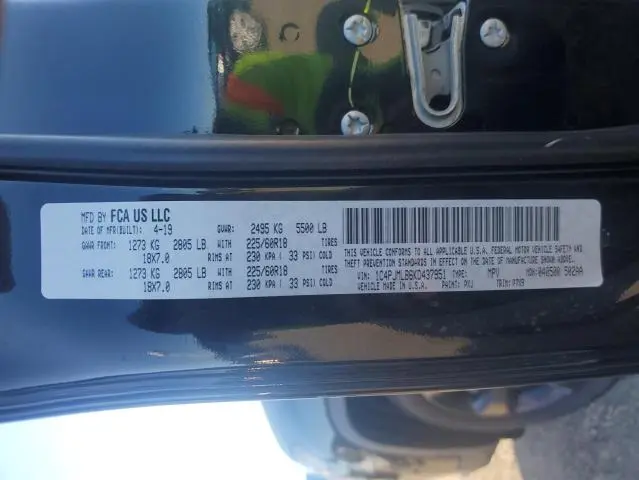 2019 JEEP CHEROKEE LATITUDE PLUS  