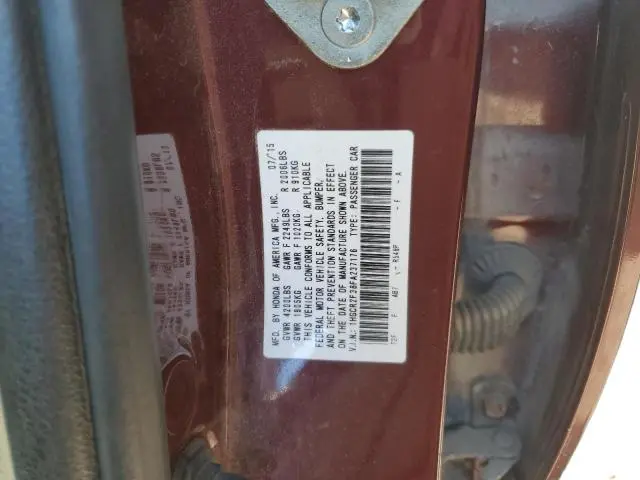 2015 HONDA ACCORD LX  